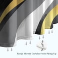 thumbnail image 6 of Gray and Gold Marble Ink Waves Pattern Shower Curtain 36"x72" ,Bathroom Decorative Shower Curtains Set with 12 Hooks,Modern Waterproof Washable Shower Curtain, 6 of 6