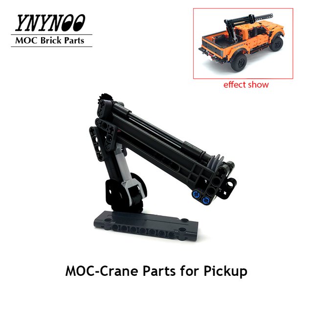 Fit for Pickups F-150 Raptor 42126 Bricks Set Car MOC Trailer Hitch Crane Platform Cover Modified Building Blocks DIY Toys Gifts