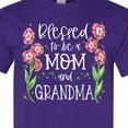 thumbnail image 4 of Inktastic Blessed to Be a Mom and Grandma Pink Flowers T-Shirt, 4 of 5