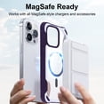 thumbnail image 4 of ELEHOLD Magnetic Designed for iPhone 12 Pro Case, Compatible with MagSafe, Military-Grade Drop Protection Not Yellowing Clear Phone Case for iPhone 12 Pro with Shockproof Bumper,Purple, 4 of 6