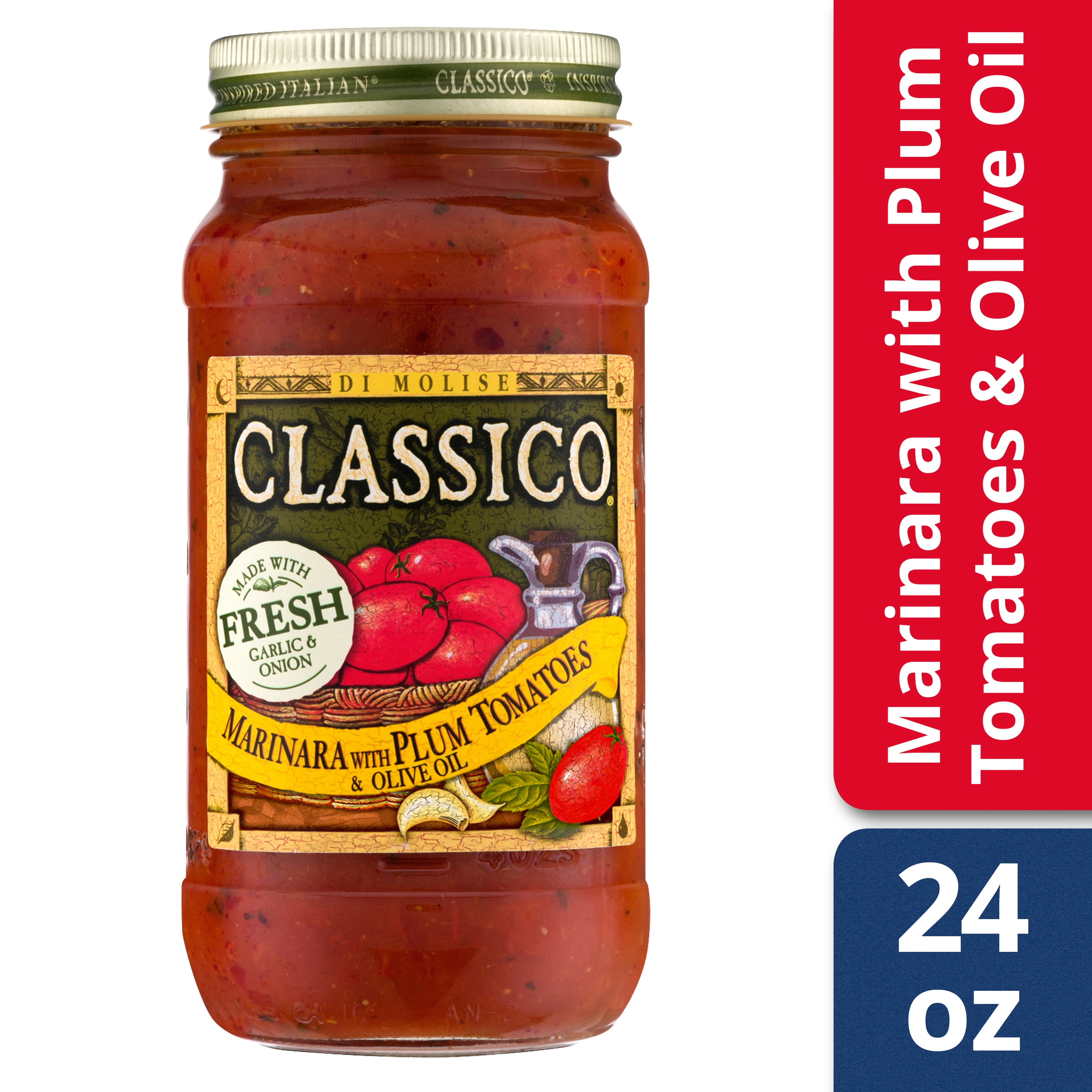 Classico Marinara with Plum Tomatoes and Olive Oil Pasta Sauce, 24 oz