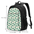 thumbnail image 5 of Daiia Cartoon Crocodile Pattern USB Charging Backpack for Men and Women, Anti-Theft Backpack,Travel Backpack,School Backpack,College Backpack,Laptop Backpack, 5 of 7