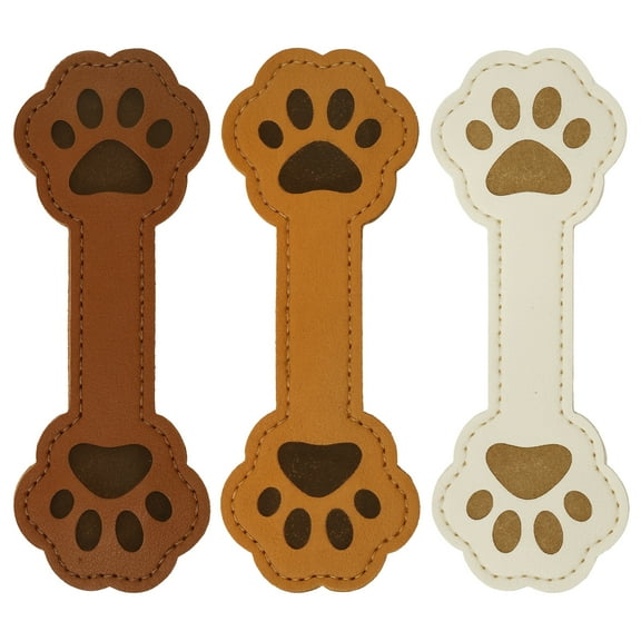 3Pcs Magnetic Bookmark PU Leather Magnet Bookmark Clip Decorative Magnetic Book Marker for Men Women Teacher Student Book Lover