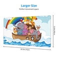 thumbnail image 3 of Kdxio Rainbow Animals on Noah's Ark Print Large Gaming Mouse Pad,Non-Slip Base,Water Resist Keyboard Pad for Gamer,Office & Home,29.5 x 15.8 in, 3 of 9