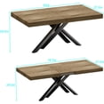 thumbnail image 2 of PAKASEPT Modern Dining Table for 6-8 Person, Extendable Dining Room Table Mid-Century Space-Saving Kitchen&Dining Room Sets with Hidden Storage for Home Kitchen Furniture, 2 of 7