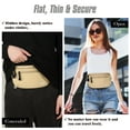 thumbnail image 6 of MoKo Unisex Fanny Pack with Adjustable Elastic Strap, Waterproof 210D Rip Stop Nylon, Khaki, 6 of 7