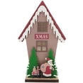 thumbnail image 1 of Christmas Gift Three-dimensional Christmas Lighted Cabin Village House Decor, 1 of 5