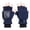 Blue, variant on Winter Polar Fleece Half Finger Flip Gloves ,Double Layer Thicken ,Flexible and Comfortable