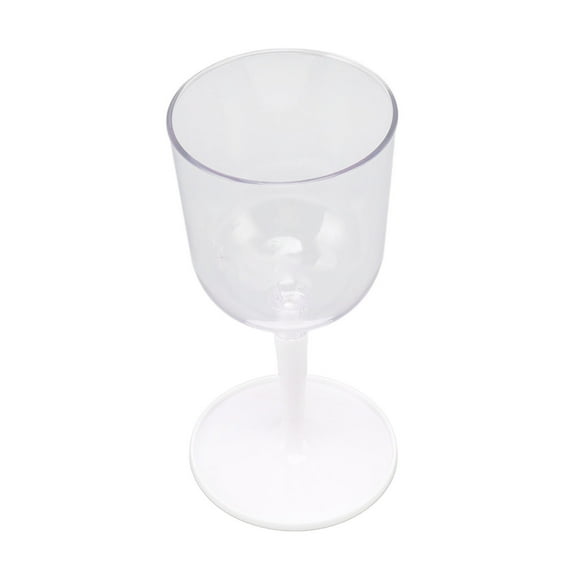 Portable Collapsible Wine Glass Shatterproof Clear Detachable Plastic Wine Glasses for Outdoor Camping Travel White