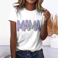 thumbnail image 2 of Camiseta informal para mujer, blusa estampada con cuello redondo y manga corta, Tops OAVQHLG3B Store  lin121212, 2 of 4