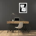thumbnail image 3 of Jacobs, Cindy 15x18 White Modern Wood Framed Museum Art Print Titled - Black And White Flowers II, 3 of 4