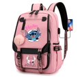 thumbnail image 4 of Stitch Boys Girls Kids School Book Bags Women USB Bagpack Teenagers Canvas Laptop Travel Student Backpack, 4 of 4