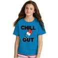 thumbnail image 3 of Retro Chill Out Food Pun Popsicle Crewneck T Shirts Boy Girl Teen Brisco Brands S, 3 of 6