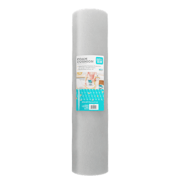 Pen + Gear 30 in. x 30 ft. Foam Cushion, White, 6 Count