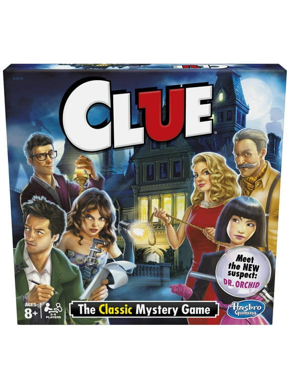 Clue Classic Mystery Board Game with Activity Sheet for Kids and Family Ages 8 and Up, 2-6 Players, Only At Walmart