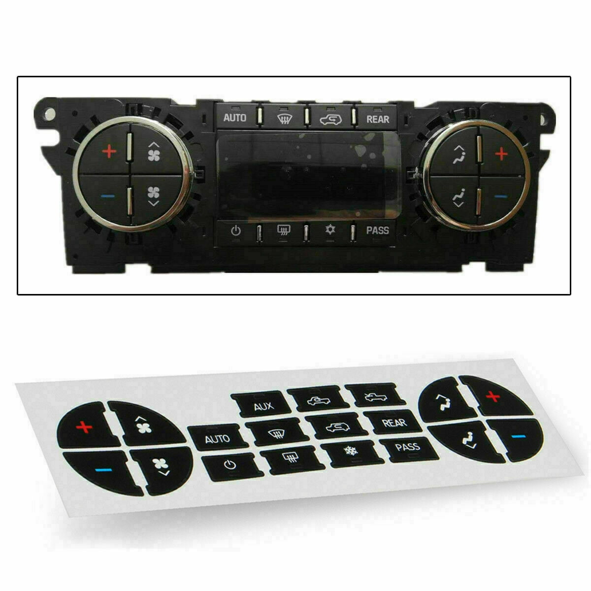 AC Button Repair Kit Decal Stickers Dash Replacement Fit 200715 Chevy