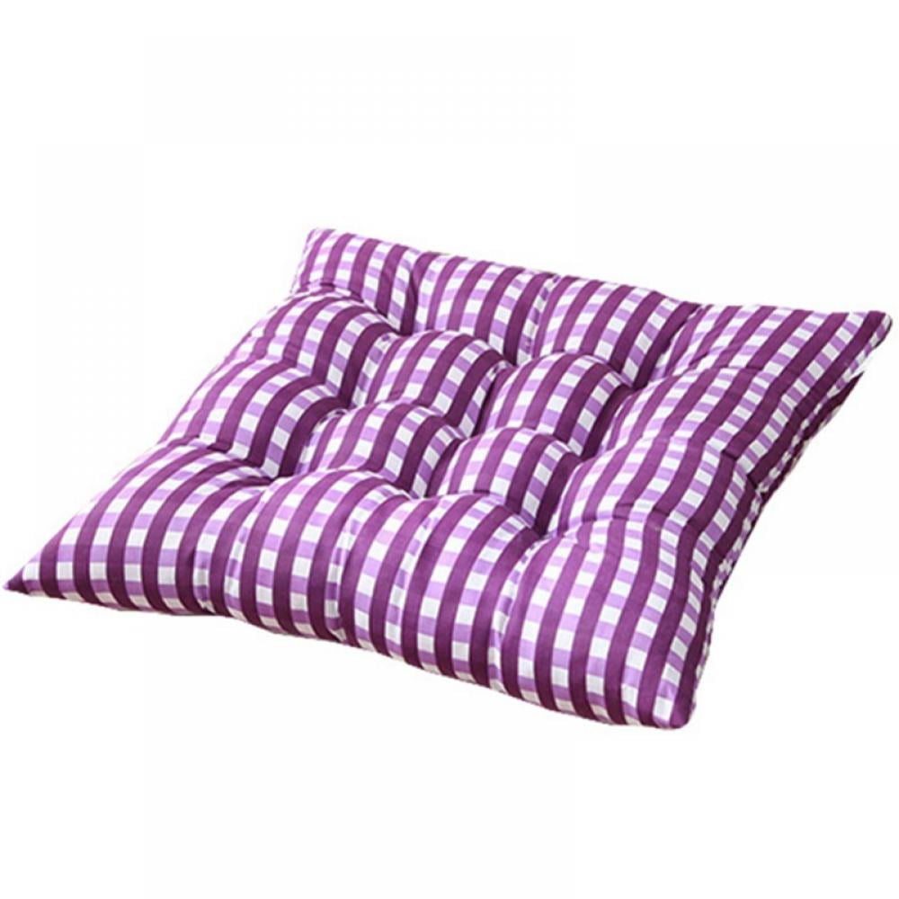 40x40CM,Purple Easy Rise Cushion High Armchair Bolster Booster Tatami Square Thickened Pad Easy Rise Corduroy Fabric Chair Cushion Soft Padded Seat