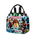 thumbnail image 3 of Roblox-Bolsa de almuerzo para estudiantes escolares, estuche para lápices, mochila para niños, niños y niñas, cremallera iluminadora, regalos para niños, 3 of 4