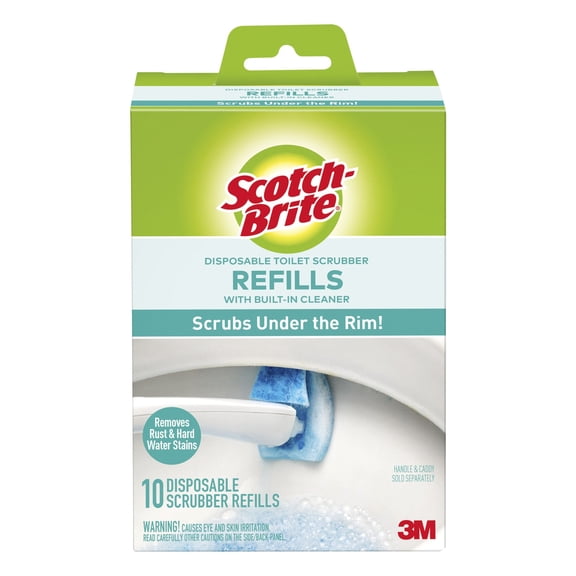 Scotch-Brite Disposable Toilet Bowl Scrubber Refills, 10 Count