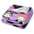 thumbnail image 3 of Kawaii Throw Blanket Anime Collage Blanket Throw Blanket Kuromis Soft Micro Fleece Fuzzy Travel Blanket for Bedroom Living Room Couch Office Car Gift for Women Men All Season 40x30 in, 3 of 18