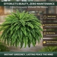 thumbnail image 4 of 2026 New Boston Ferns Artificial Plants Outdoor, 38/60/88 Leaves Silk Artificials Ferns, UV Resistant Zero Maintenance Faux Bush For Garden Patio, 4 of 9