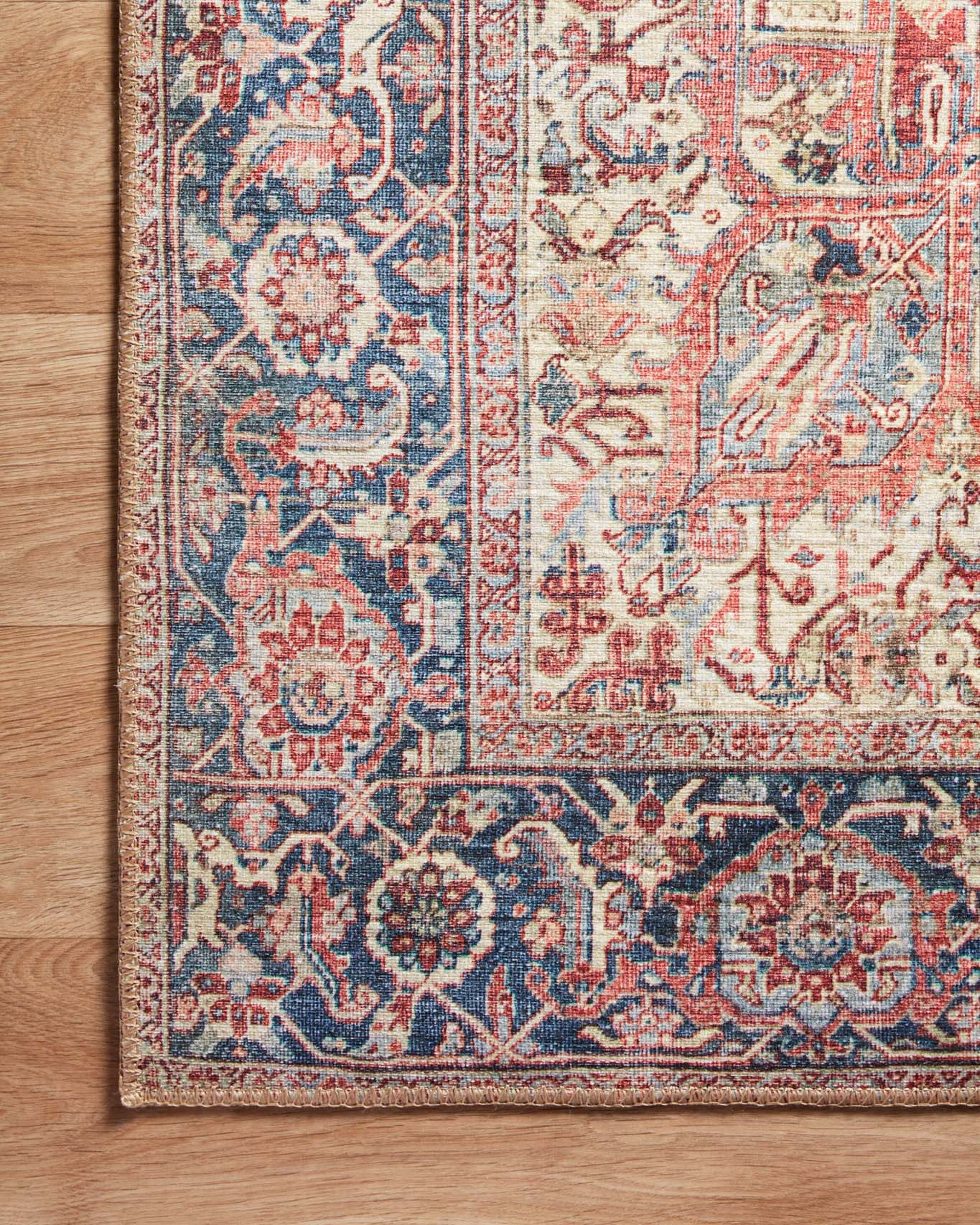 Echo Loom Anabella Red / Navy 8'-6" x 11'-6" Area Rug