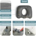 thumbnail image 2 of Inflatable Seat Cushion Orthopaedic Seat Cushion Haemorrhoids Seat Cushion, Orthopaedic Pain Relief Pillow For Pregnancy, Coccyx, Bed Sores, Post Nata, 2 of 4