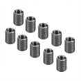 thumbnail image 3 of Insert Nut Repair Sleeve Set Male Thread Nut 10Pcs Insert Nut Fine Pitch Male Thread Repair Small Slotting Stainless Steel Sleeve Set, 3 of 8