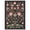 Purple Black, variant on Garvee 5'x7' Modern Retro Floral Area Rug Washable Printed Carpet, Non Slip Low Pile Indoor Rug for Living Room Bedroom Dining Room, Purple Black
