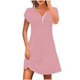 thumbnail image 1 of HomeGardon Liquidation de Robes d'Été! Robes pour Femmes 2025, Robe d'Été Décontractée Ample Imprimée pour Femme Sans Manches à Col en V Ensemble Haut/chemise, P-TTTG, 1 of 7