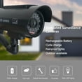 thumbnail image 4 of 3 Packs Fake Security Camera with Flashing Red LED Light, Solar Powered Dummy Surveillance Outdoor Indoor for Home Office, Weatherproof Anti-Theft Decoy CCTV, Easy to Install No Wiring Required, 4 of 7