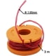 thumbnail image 2 of Hilo de desbrozadora de césped de 6 uds para todas las cortadoras de césped WORX de 20V y 1 tapa de carrete de recortadora, Compatible con Worx WG180 WG163 WA0010, 2 of 5