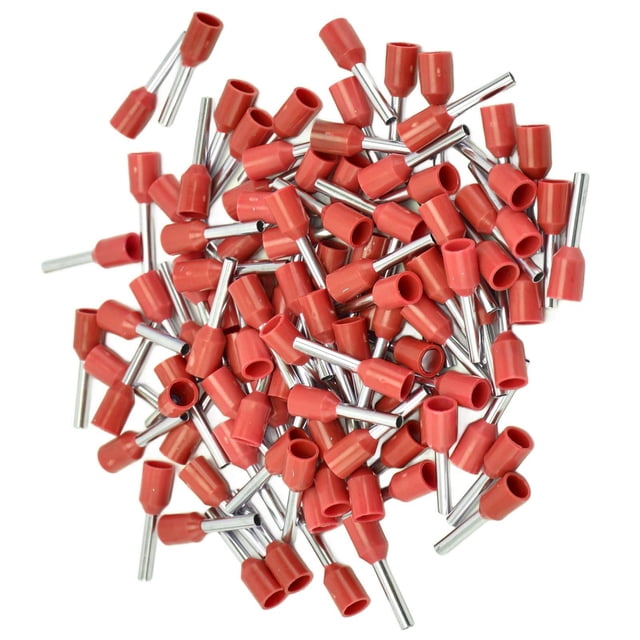 Kit de Conectores de Extremo de Cable E1512 Rojo 1000 Piezas Bling Bling