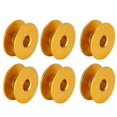 thumbnail image 3 of Lot de 100 bobines de rechange en aluminium pour machine à coudre (jaune), 3 of 4