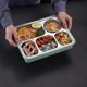 thumbnail image 5 of leyfeng Caja de almuerzo con aislamiento de cáscara de trigo de acero inoxidable 304, juego de caja de almuerzo para estudiantes, plato de cena para adultos, 5 of 8