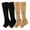 2 Pairs-Assorted 04, variant on WBQ Compression Socks Thigh with Zipper Exposed Toe Thigh High Compression Stockings, Women Men Swelling Breathable Sports