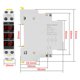 thumbnail image 4 of Medidor de voltaje modular trifásico AC 80-500V Voltímetro digital de montaje en riel DIN, 4 of 5