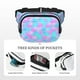 thumbnail image 5 of Fotbe Purple Dragon Scales Cangurera Cuadrada con Estampado de Doble Capa, Bolsa de Cintura Ajustable Mini para Hombres y Mujeres, 5 of 9