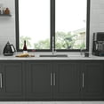 thumbnail image 4 of 33 x 22 x 9 inch Kitchen Sink Drop In 16 Gauge Stainless Steel 33" Single Bowl Topmount Kitchen Sink Basin, 4 of 8