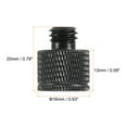 thumbnail image 2 of Uxcell Mic Stand Adapter M10 Female to 3/8 Male Camera Screw Thread Adapter for Microphone Tripod Stand Black 2 Pack, 2 of 6