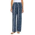 thumbnail image 5 of Three Dots Women's Elastic Pull On Pant with Pockets, Green, Large, 5 of 10