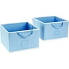 Seed Sprout - Set of 2 Large Canvas Storage Box, Blue