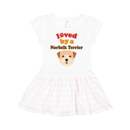 

Inktastic Norfolk Terrier Dog Lover Gift Toddler Girl Dress