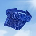 thumbnail image 2 of Bling Rhinestones Sun Visor Hat Sun Protection Hat for Women Men, 2 of 9