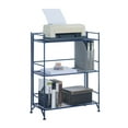 thumbnail image 3 of Convenience Concepts Xtra Storage 3 Tier Wide Folding Metal Shelf, Cobalt Blue, 3 of 8