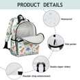 thumbnail image 4 of White Cartoon Colorful Dinosaurs Pattern Cute School Backpack Bag for School with Padded Back and Adjustable Shoulder Straps 15.25"x11.5"x5.25", 4 of 5