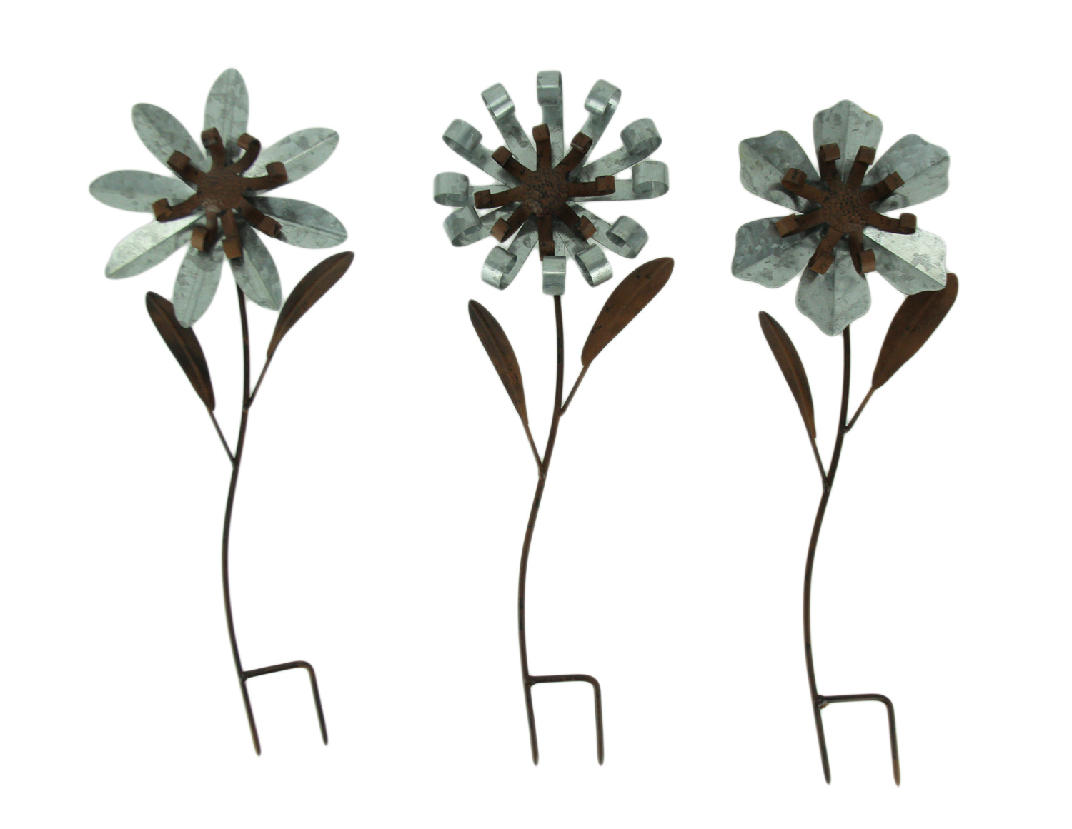 Metal Flower Pick Flower Pick Plant Stakes Set of 3
