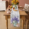thumbnail image 2 of Purple Lavender Table Runner 60 Inches Long Farmhouse Dress Scarves, Spring Butterfly Daisy Watercolor Gray Dining Tablerunner for Coffee Table/Kitchen Island/Party Décor, 13" x 60", 2 of 8