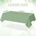 thumbnail image 5 of Green Disposable Plastic Party Tablecloth [2-Pack] 54 x 108” Rectangle Table Cover for Indoor & Outdoor Use, 5 of 6
