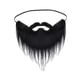 thumbnail image 3 of Barba de Papá Noel de Navidad, barba de gnomo falsa, suministros para fiesta de Navidad, accesorios de disfraz, disfraz de barba para adultos y niños Negro Yinane barba de papa noel, 3 of 8